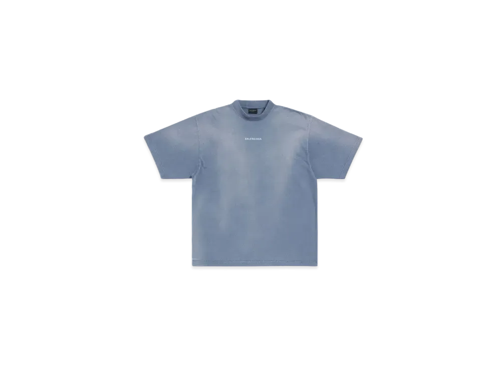 BALENCIAGA Back T-shirt Medium Fit "Blue"