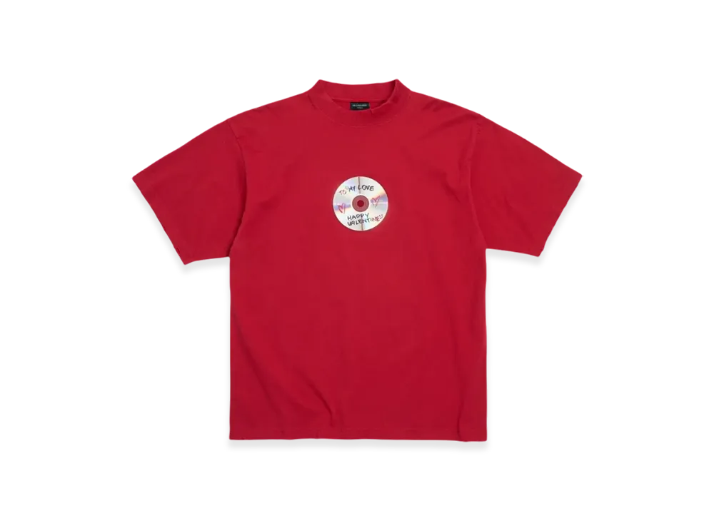 BALENCIAGA To My Love Medium Fit T-Shirt "Red"