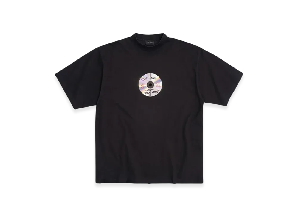 BALENCIAGA To My Love Medium Fit T-Shirt "Black"