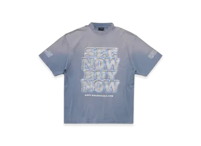BALENCIAGA Snbn Large Fit T-Shirt "Blue"