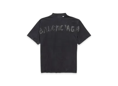 BALENCIAGA Painted T-Shirt Medium Fit "Black"