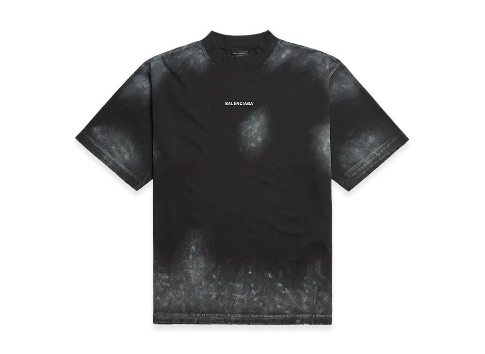 BALENCIAGA BALENCIAGA Back T-shirt Medium Fit "Faded Black/White"