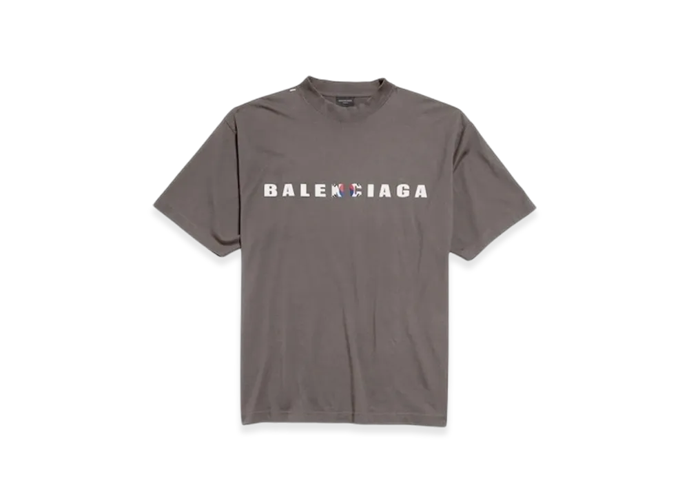 BALENCIAGA International T-Shirt Medium Fit "Dark Grey"