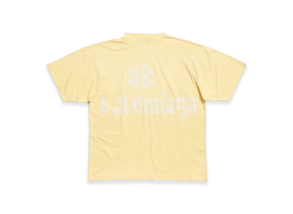 BALENCIAGA Tape Type Tr T-Shirt Medium Fit "Yellow"
