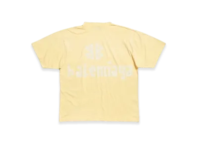 BALENCIAGA Tape Type Tr T-Shirt Medium Fit "Yellow"