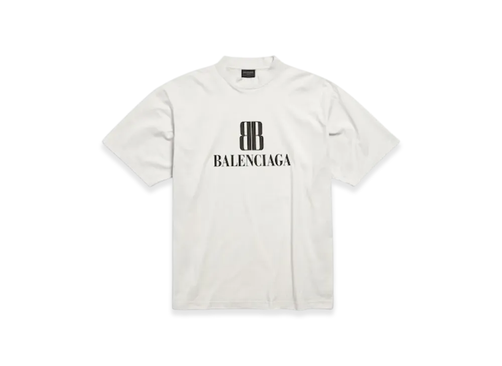 BALENCIAGA Nano BB T-Shirt Medium Fit "White"