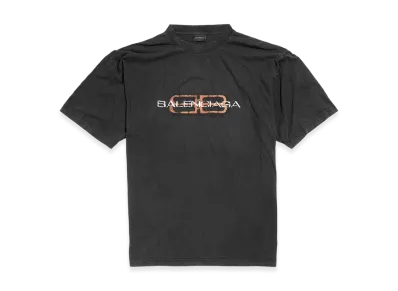 BALENCIAGA BB Icon Stencil T-shirt Medium Fit "Faded Black"