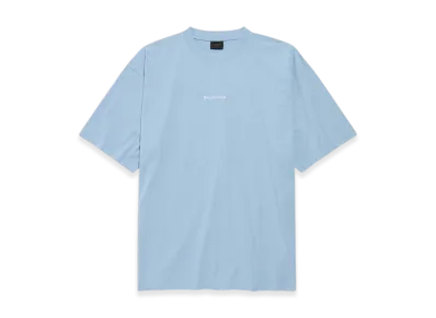 BALENCIAGA BALENCIAGA Back T-Shirt Medium Fit "Light Blue/White"