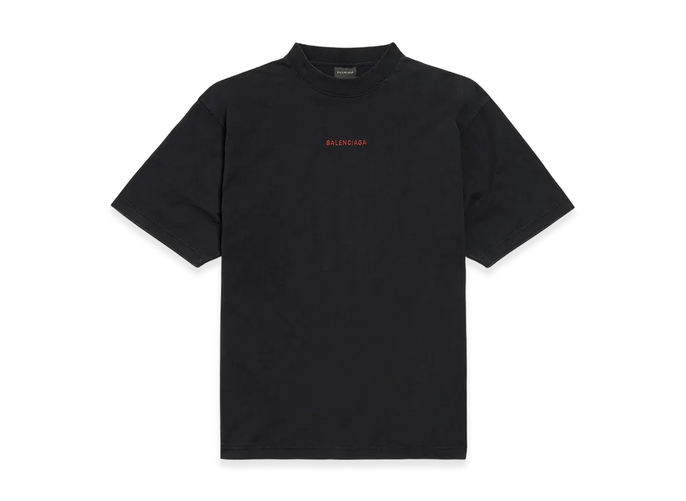 BALENCIAGA BALENCIAGA Back T-shirt Medium Fit "Faded Black/Red"