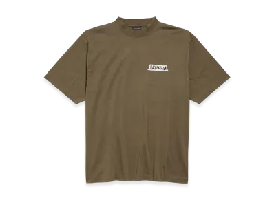 BALENCIAGA Masking Tape T-Shirt Medium Fit "Khaki"