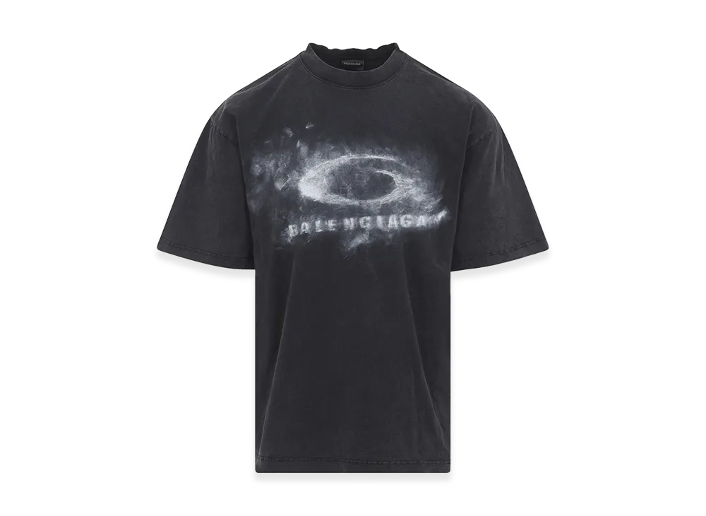 BALENCIAGA 'washed Crayon Loop' T-Shirt "White/Black"
