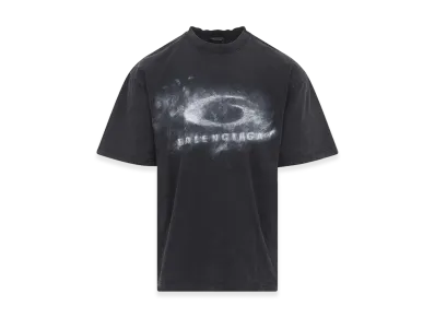 BALENCIAGA 'washed Crayon Loop' T-Shirt "White/Black"
