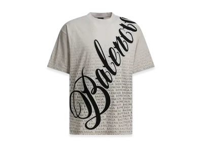 BALENCIAGA "Big B" Crew-Neck T-Shirt "White"