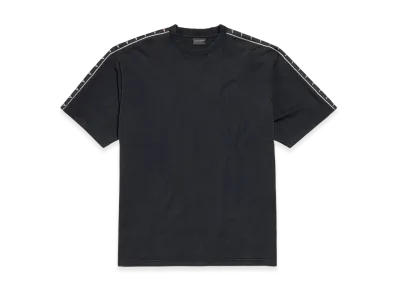 BALENCIAGA Stripe T-Shirt Medium Fit "Faded Black"
