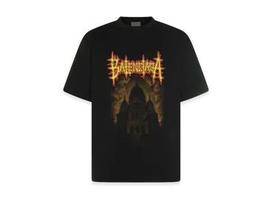 BALENCIAGA Crew-Neck T-Shirt With Logo "Black"