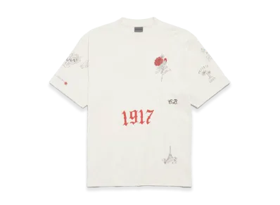 BALENCIAGA Tattoo T-Shirt Medium Fit "Beige"