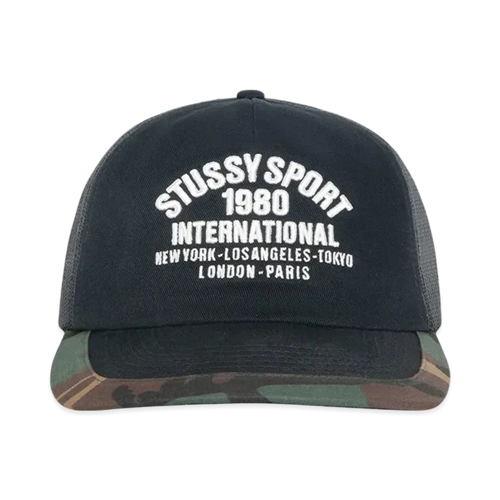 Stussy Trucker International Snapback "Black" 1311177