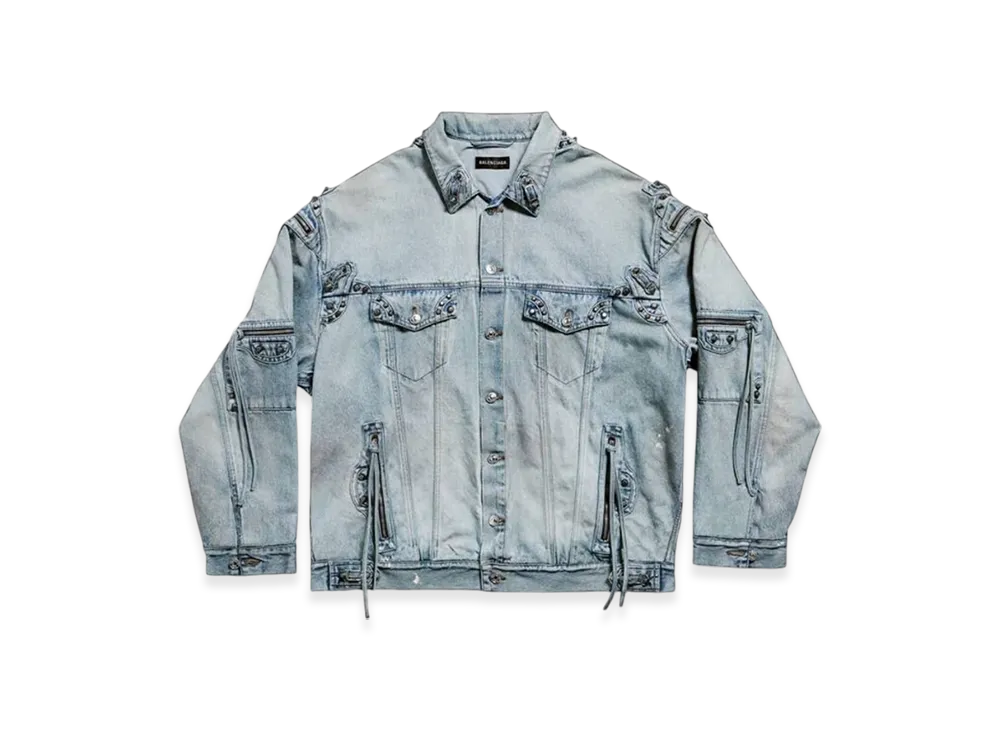 BALENCIAGA Cagole Oversized Jacket "Blue"