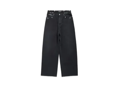BALENCIAGA Pierced Baggy Pants "Black"