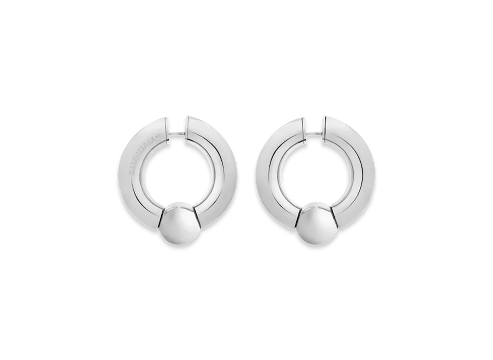 BALENCIAGA Mega Earrings "Silver"