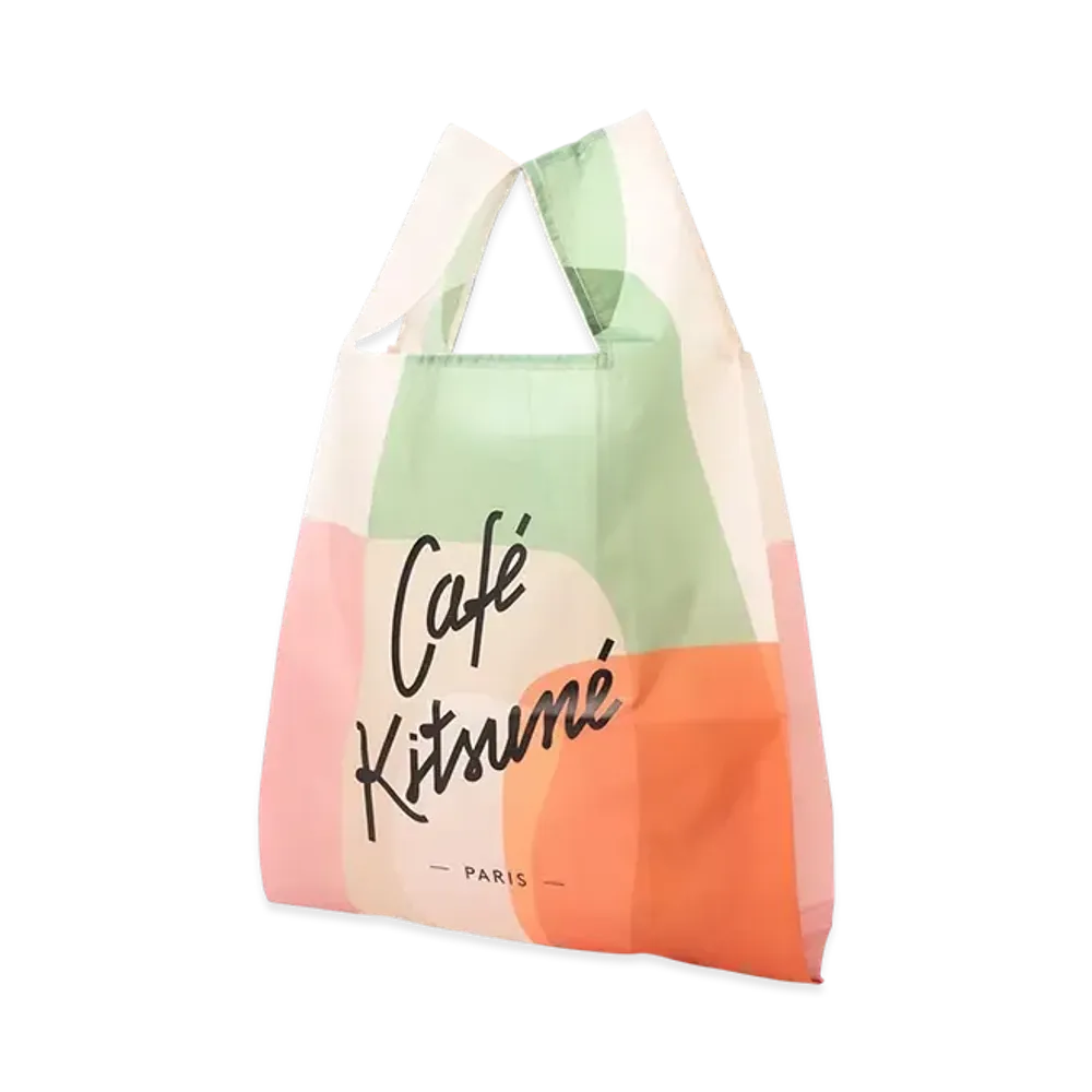 Maison Kitsune Eco Bag "Multicolor Design"
