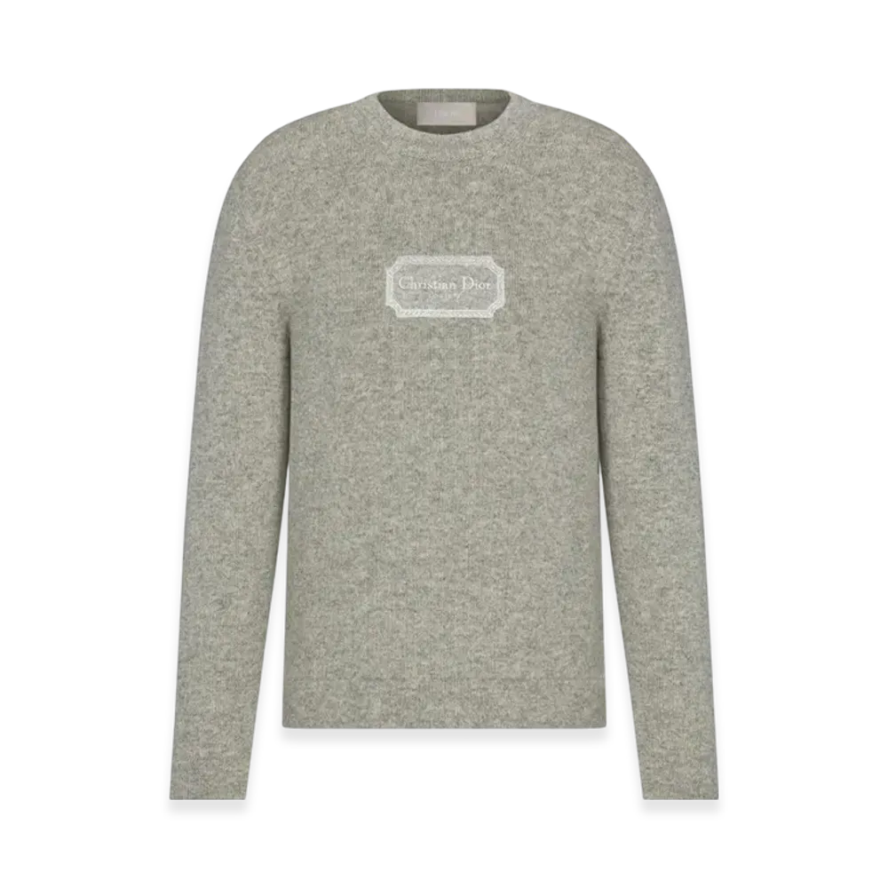 Dior Christian Dior Couture Sweater Cashmere Jersey "Grey"