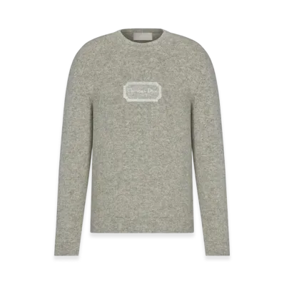 Dior Christian Dior Couture Sweater Cashmere Jersey "Grey"