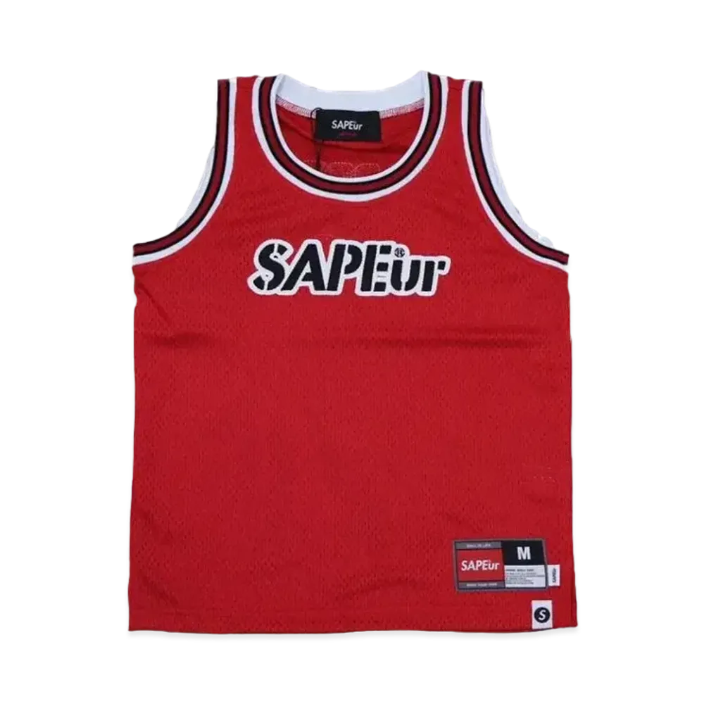 SAPEur Basket Tank Top Kids "Red"