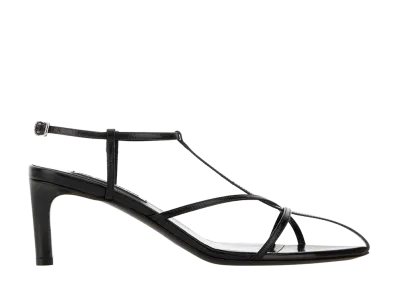 Jil Sander Women's Cage Medium-Heel Sandal "Black"
