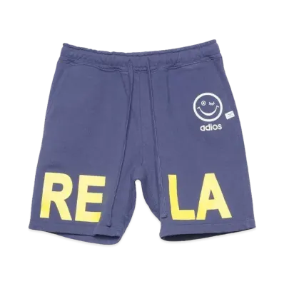 Perfect ribs (adios & RELAX -large-) Basic Sweat Short Pants "Vintage Navy"