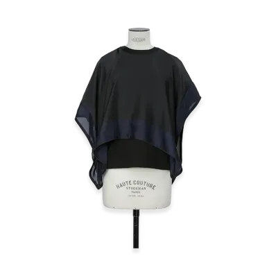sacai Women's Satin x Cotton Jersey T-Shirt "Black"
