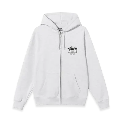Stussy Stock DSM New York Zip Hoodie 2021 "Ash Heather"