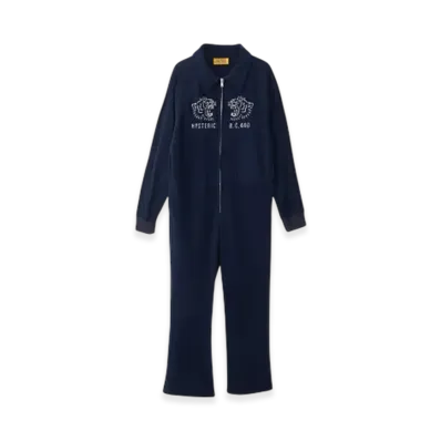 HYSTERIC GLAMOUR Hysteric Tiger Embroidered Jumpsuit "Navy"