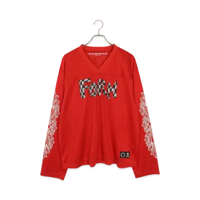 Chrome Hearts x Matty Boy PPO Form Mesh Warm Up Jersey Print L/S T-Shirt "Red"