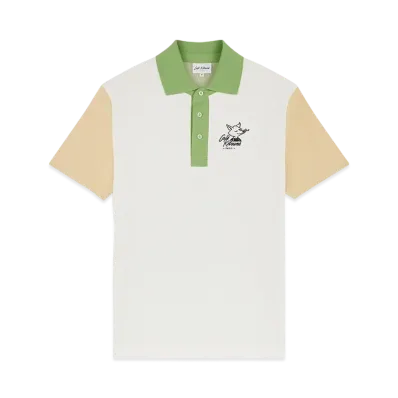 Maison Kitsune Cafe Kitsune Color Block Relax Polo "Tapioca Colorblock"