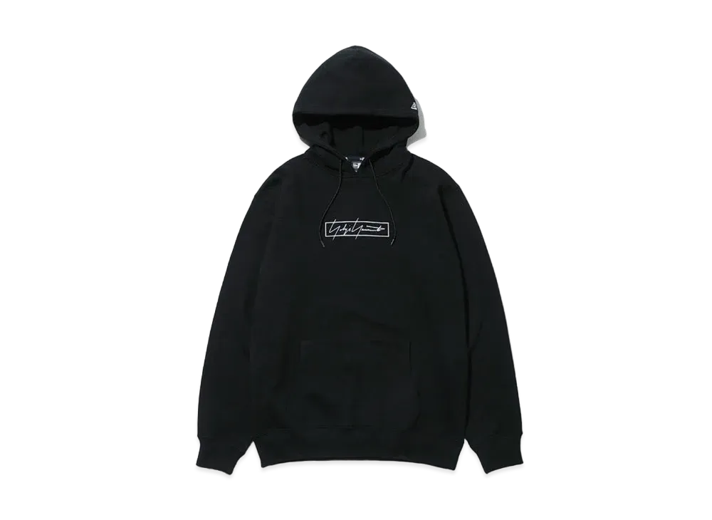 Yohji Yamamoto Pour Homme NEW ERA BOX LOGO PRINT SWEAT PULLOVER HOODIE "Black"