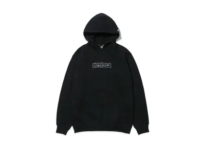 Yohji Yamamoto Pour Homme NEW ERA BOX LOGO PRINT SWEAT PULLOVER HOODIE "Black"