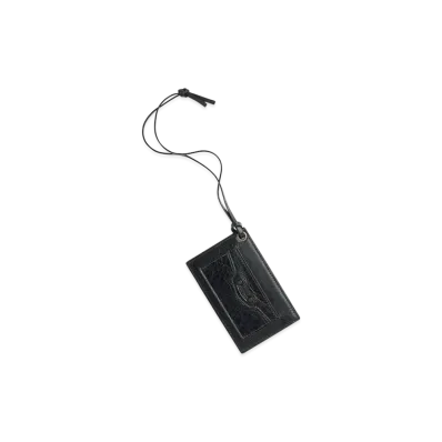 BALENCIAGA Le City Charm Card Case Mirror "Black"