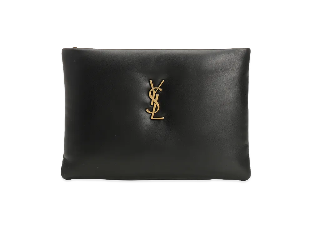 Saint Laurent Women's Calypso Small Pouch In Lambskin "Black"