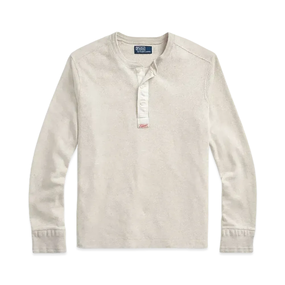Polo Ralph Lauren Waffle Knit Henly Neck Shirt "White"