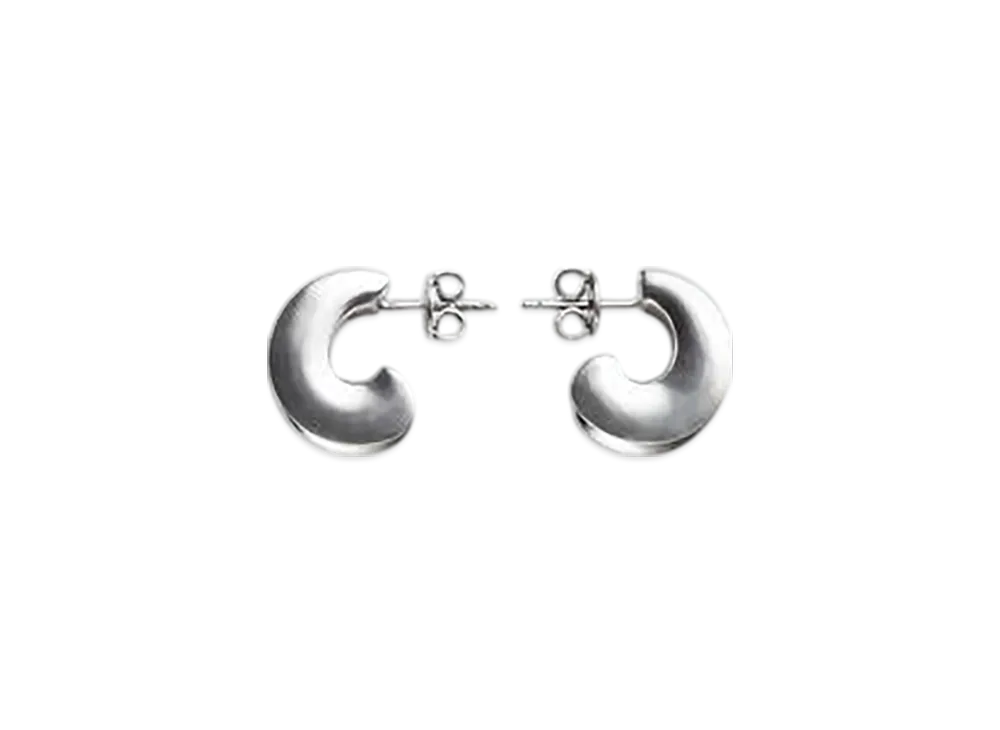Bottega Veneta Small H Beam Earrings "Silver"