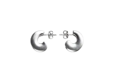 Bottega Veneta Small H Beam Earrings "Silver"