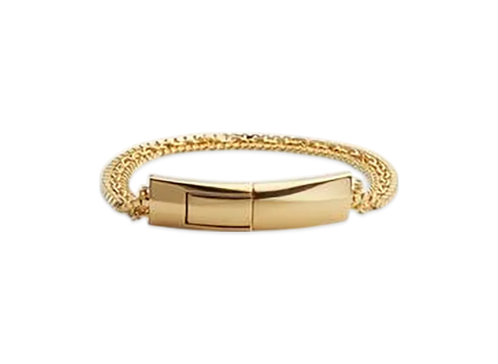 Bottega Veneta Detail Chain Bracelet "Yellow Gold"