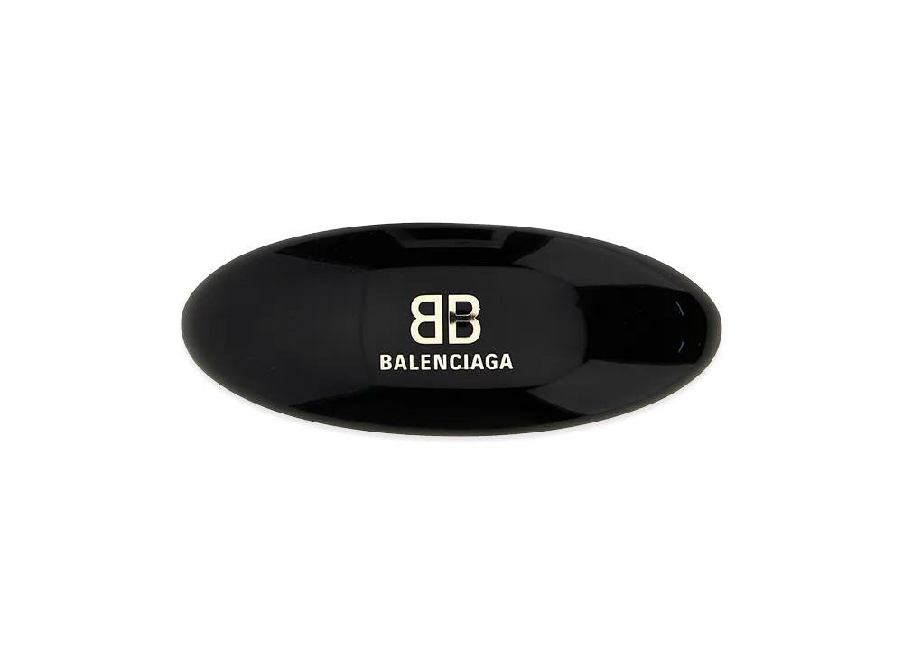 BALENCIAGA Women's Logo Hair Clip "Black"