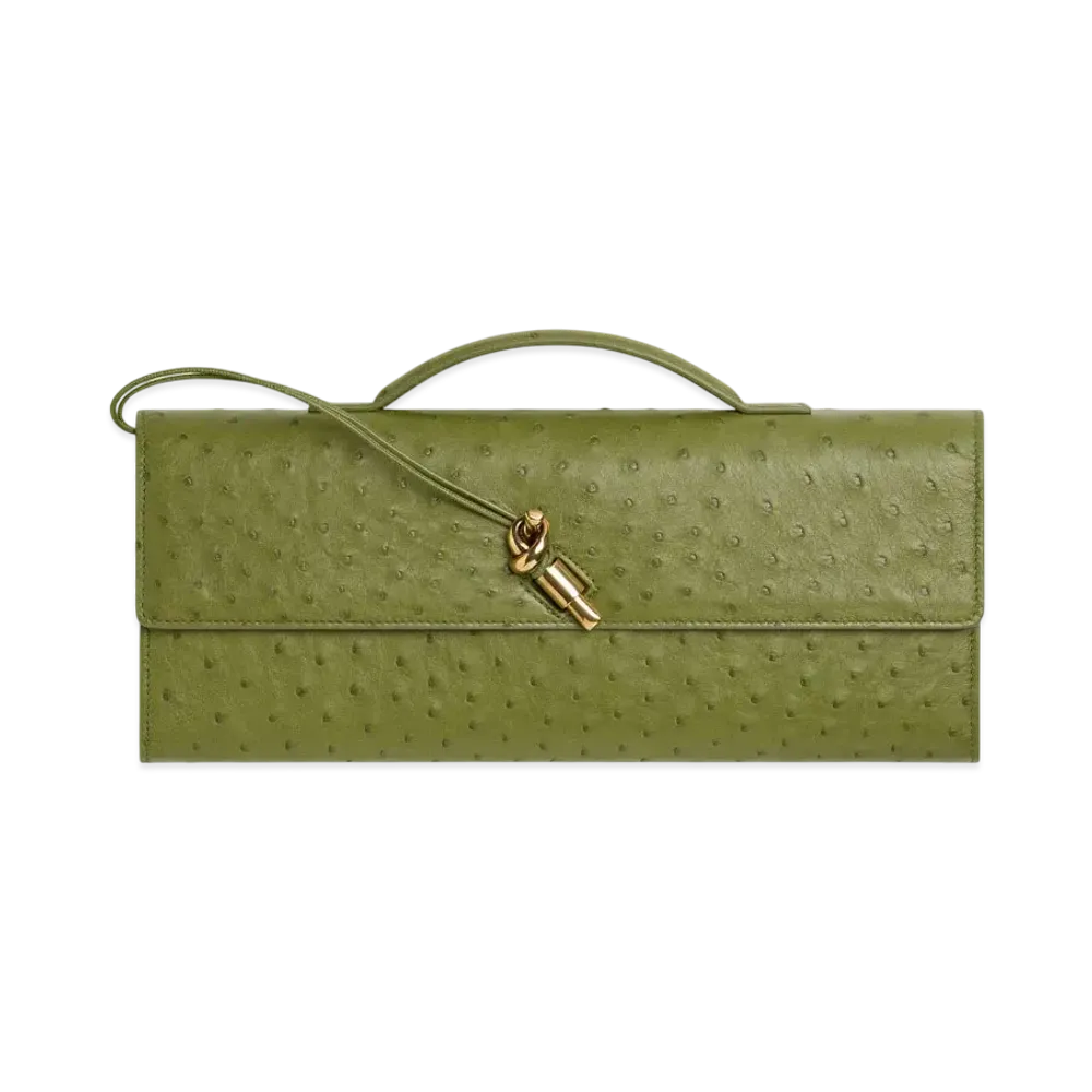 Bottega Veneta Andiamo Clutch "Matcha"