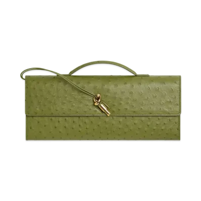 Bottega Veneta Andiamo Clutch "Matcha"
