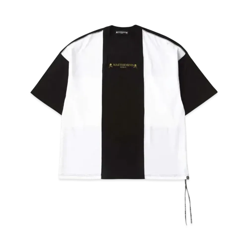 mastermind WORLD Boxy Vertical Tee "Black White"