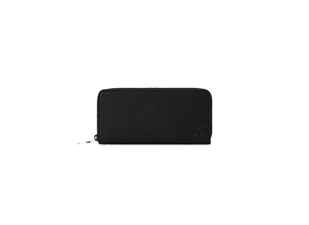 Louis Vuitton Aerogram Leather Zippy Wallet Horizontal "Black"