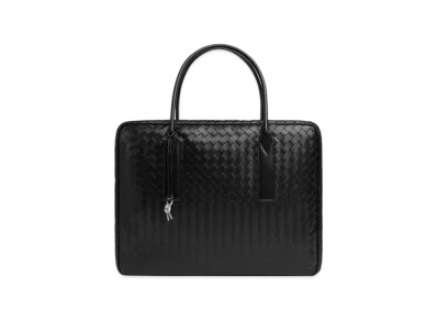 Bottega Veneta Large Getaway Weekender "Black"