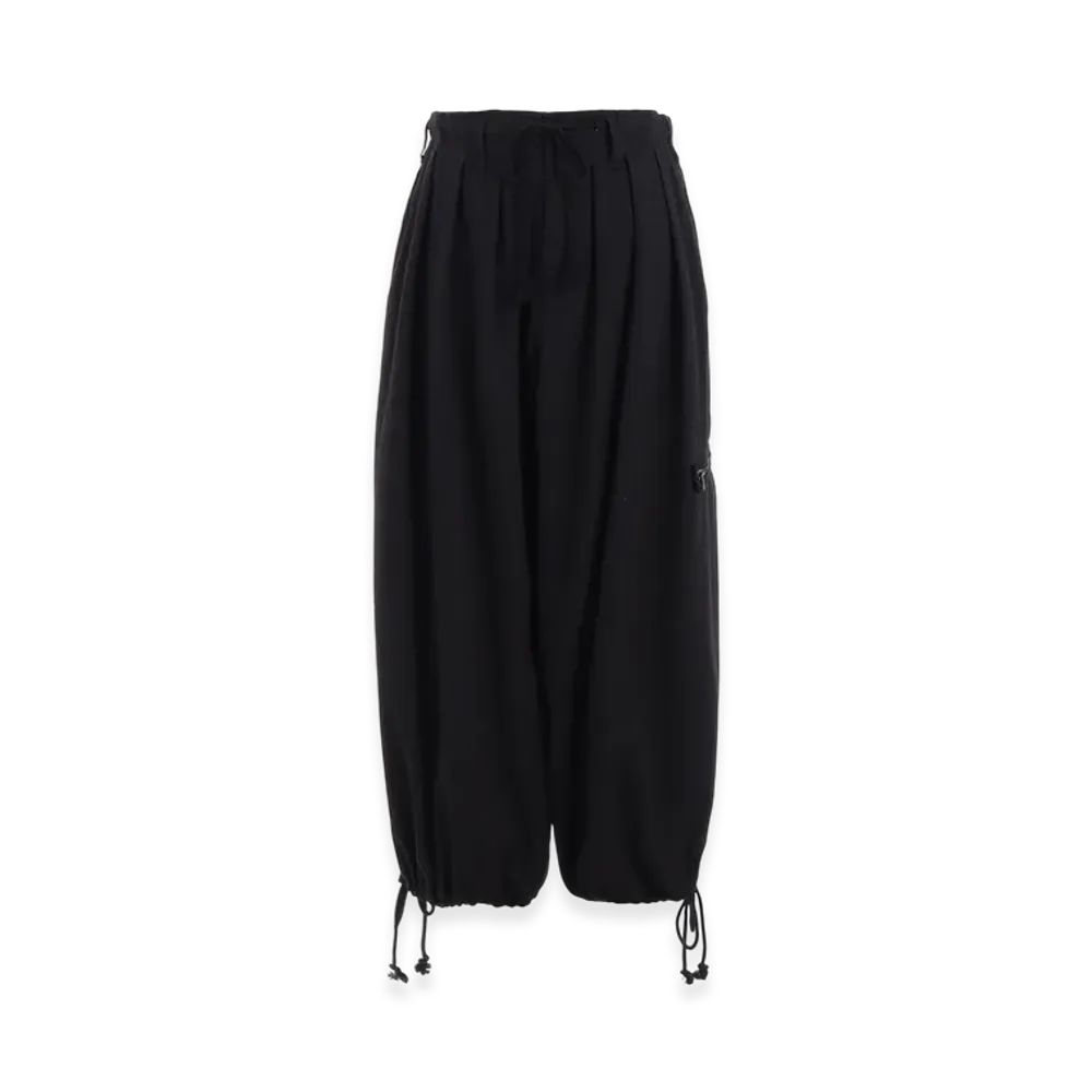 S'YTE Cotton Drill Zipper Pocket Balloon Pants "Black"